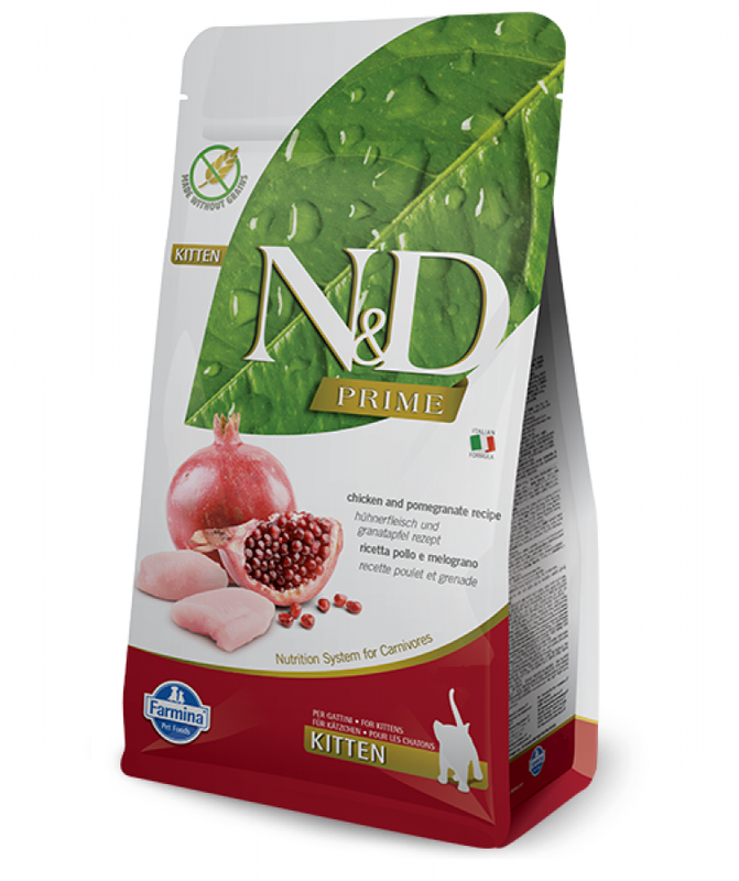 

Farmina N&D Prime KITTEN - Chicken & Pomegranate - 1.5kg