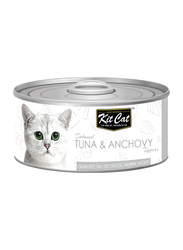 KitCat Deboned Tuna & Anchovy Flavour Can Wet Cat Food, 80g