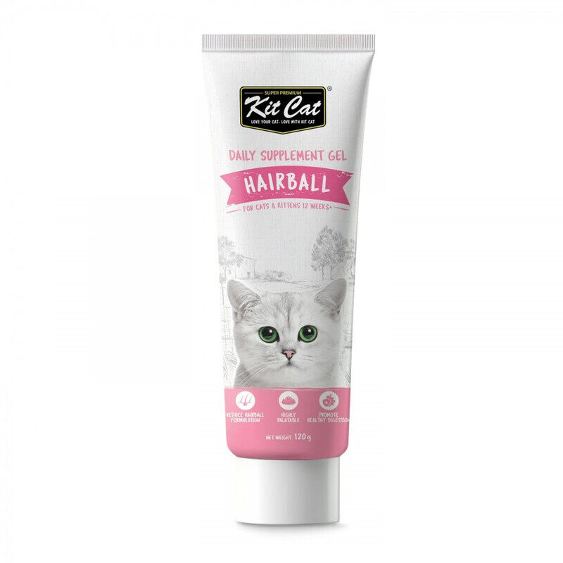 

KitCat Daily Nutritional Supplement Gel - Hairball - 120g