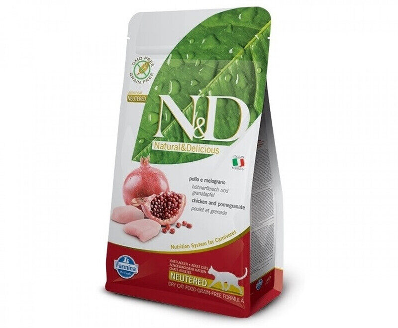 

Farmina N&D ADULT CAT - Chicken & Pomegranate - Neutered - 5kg
