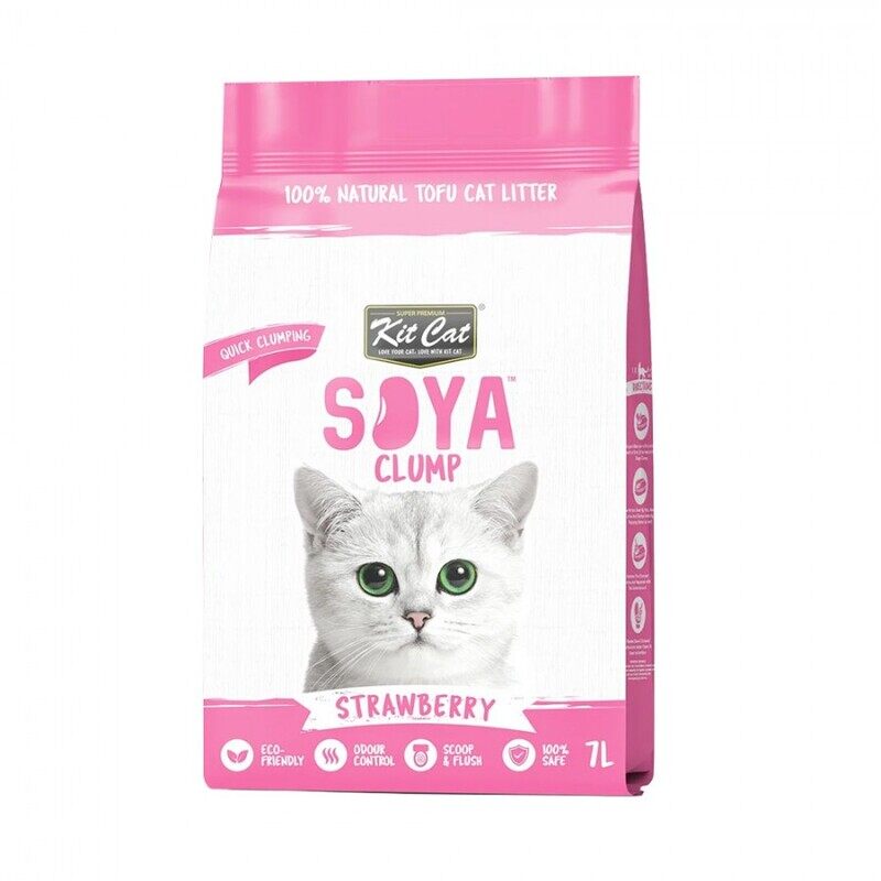 

KitCat SOYA Cat Litter - Clumping - Strawberry - BOX - 6*7L