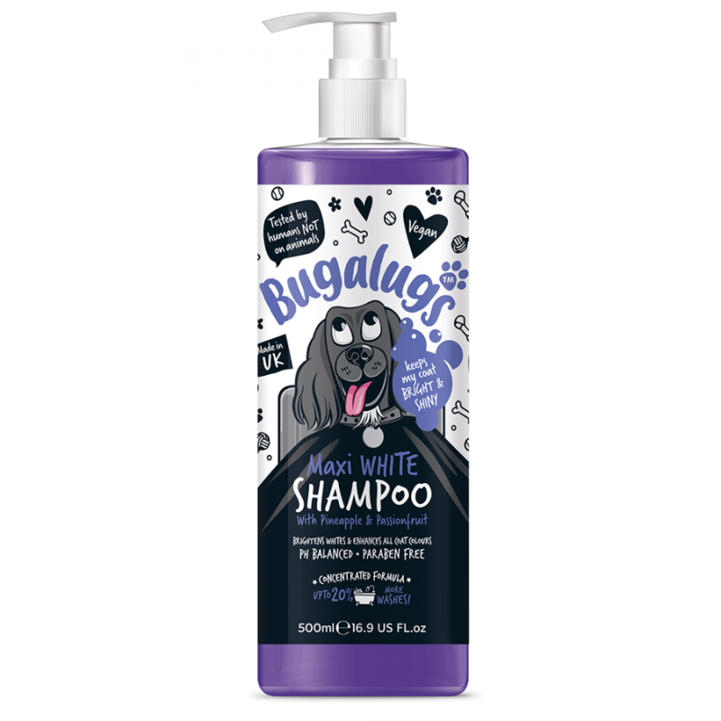 

Bugalugs Dog Shampoo - Maxi White - Pineapple & Passionfruit - 500ml