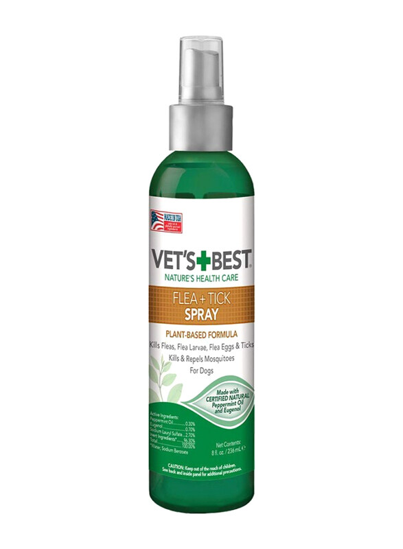 

Vet's Best Natural Flea + Thick Spray, 236ml, White/Green