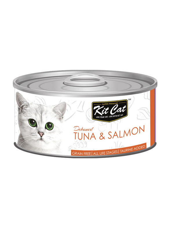KitCat Tuna & Salmon Can Wet Cat Food, 80g