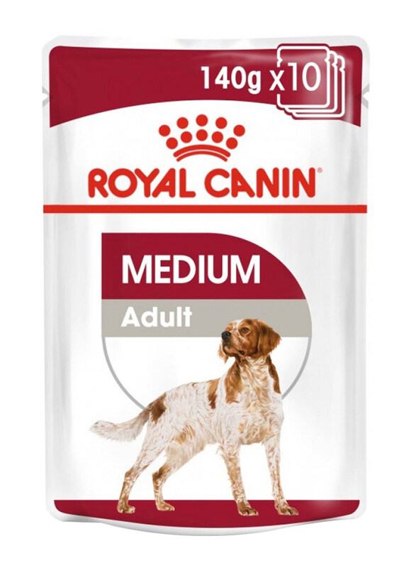 

Royal Canin Medium Adult Dog Wet Food Box, 10 x 140g