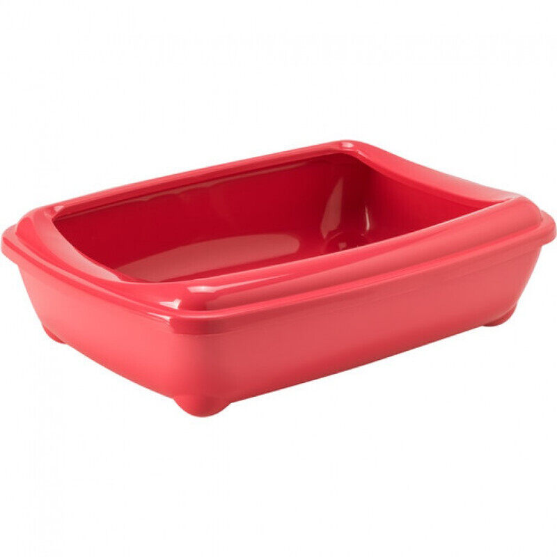 

Moderna Arist Cat Litter Tray With Rim - Spicy Coral - L