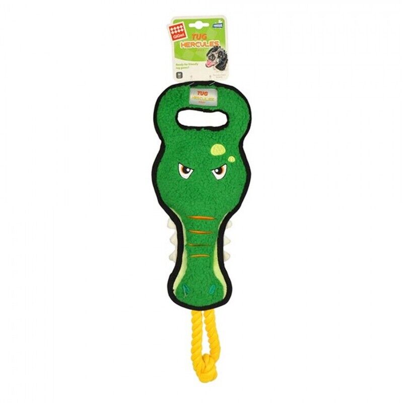 

GiGwi Tug Hercules Squeaker Inside Dog Toy - Crocodile - L