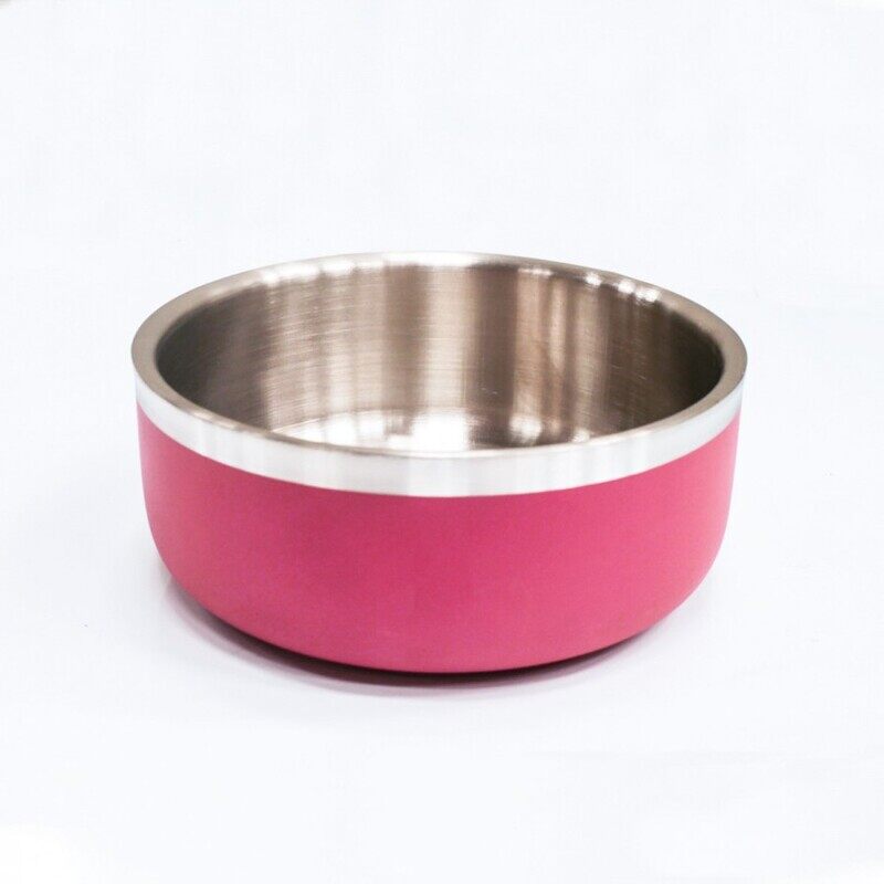 

Saluki Stainless Steel Bowl - Double Wall - Maroon - 700ML