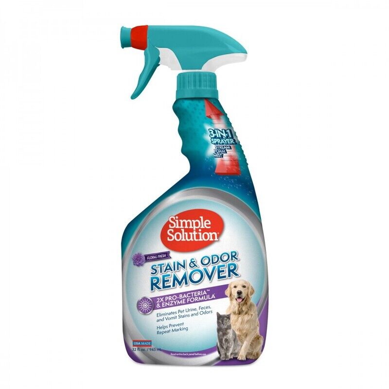 

SIMPLE SOLUTION Stain & Odor Remover - Floral Fresh - Dog & Cat - 945ml