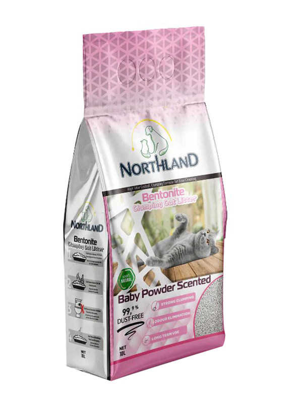 

Northland Bentonite Baby Powder Cat Litter, 10L, Pink