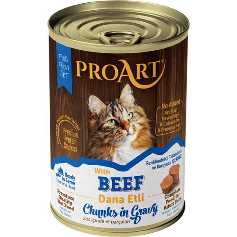 

ProArt Adult Cat Food - Beef in Pate - Can - BOX - 24*400g
