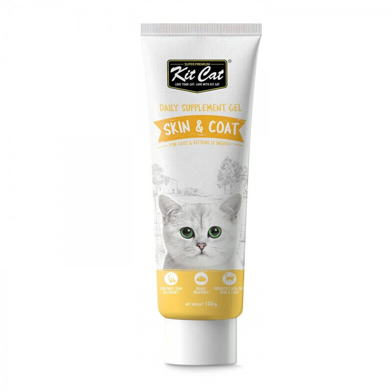 

KitCat Daily Nutritional Supplement Gel - Skin & Coat - 120g