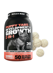Bully Max Puppy Tabs for Development & Growth, 90g, 30 Tablets, Brown