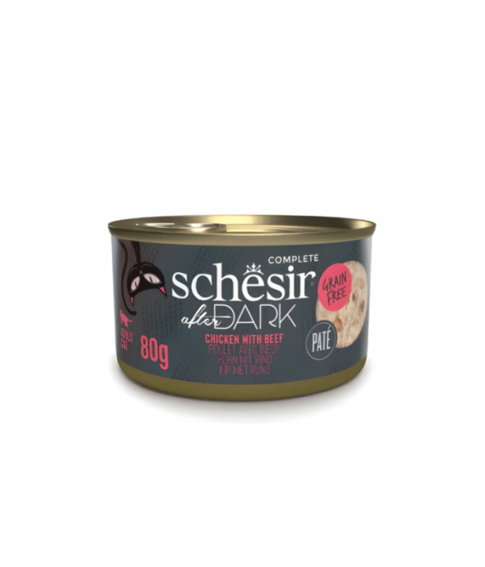 

Schesir After Dark Cat Pate - Chicken With Beef - Can - BOX - 12*80g