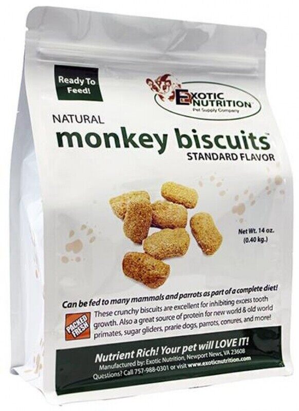 

Exotic Nutrition Monkey & Small Animals Biscuits - Standard Flavor - 1.36kg