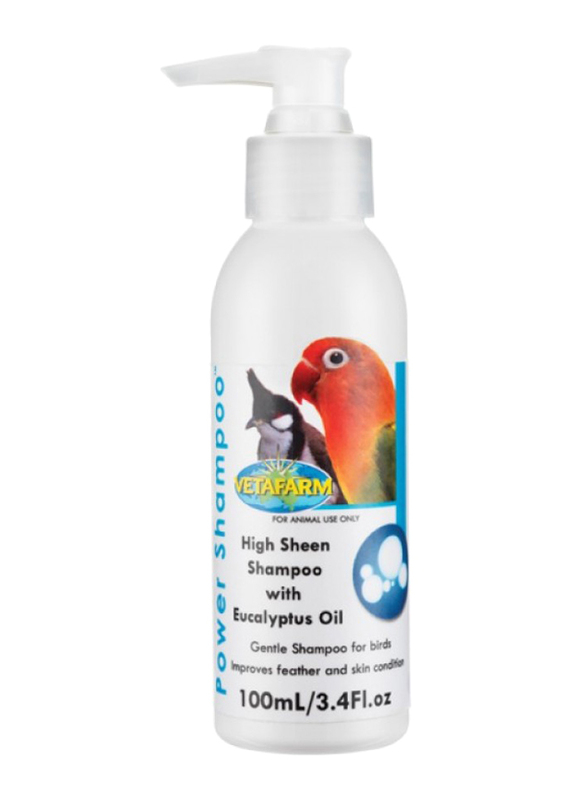 Vetfarm Bird Power Shampoo, 100ml, White