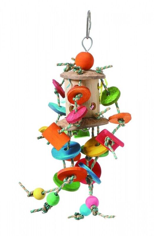 

Coollapet Bird Toy Coconut Merry Go Round - Colorful - M