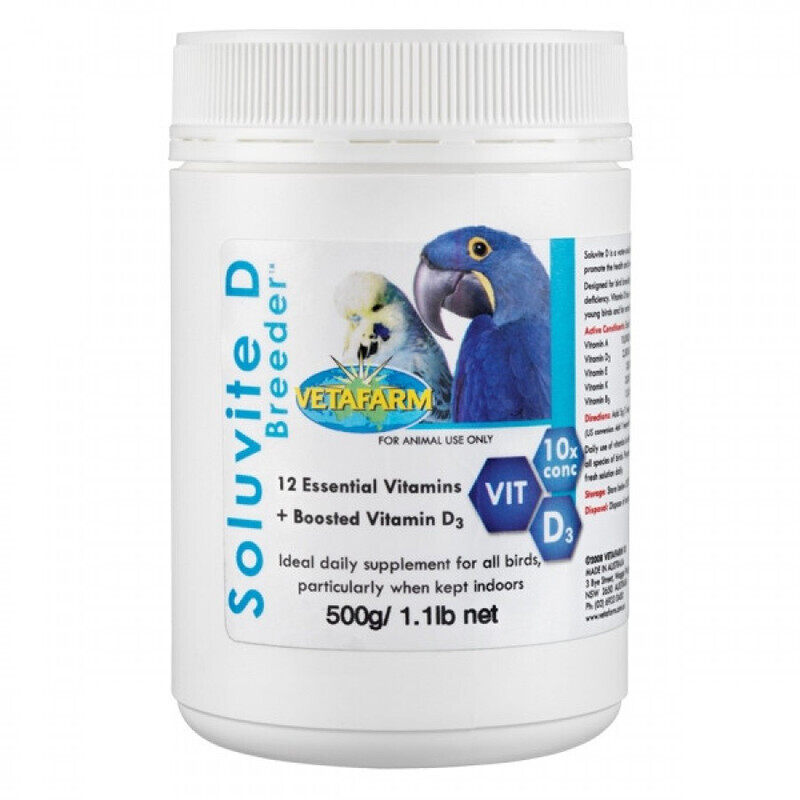 

VETAFARM Soluvite D Breeder - Bird Vitamin - 500g