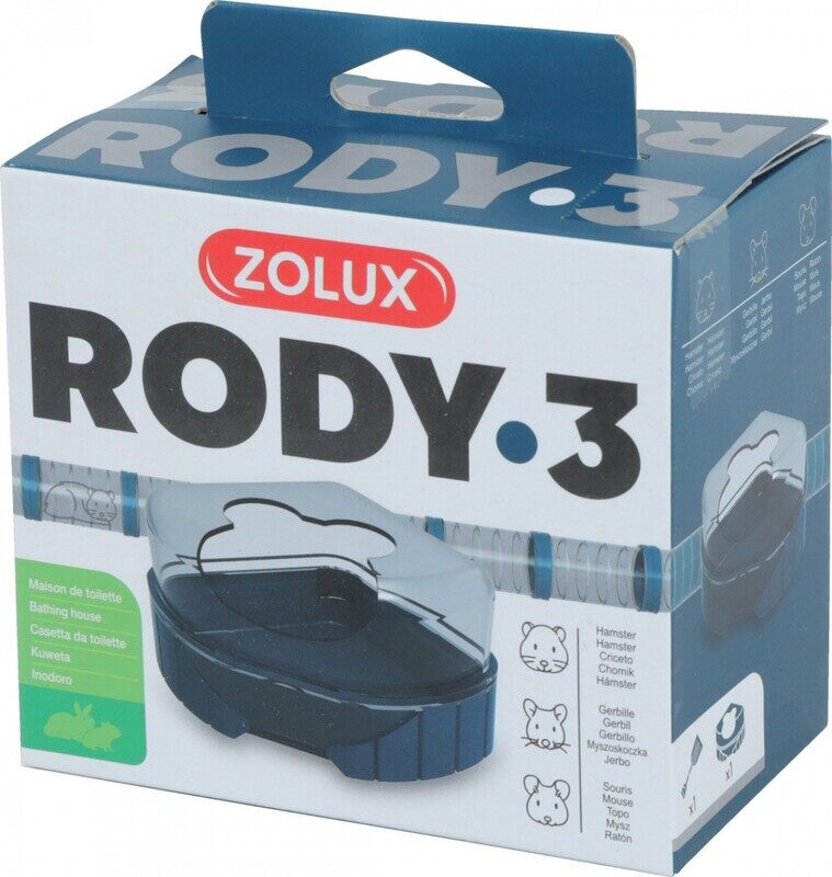 

ZOLUX Rody.3 Rodent Litter Box - Closed - Blue - S