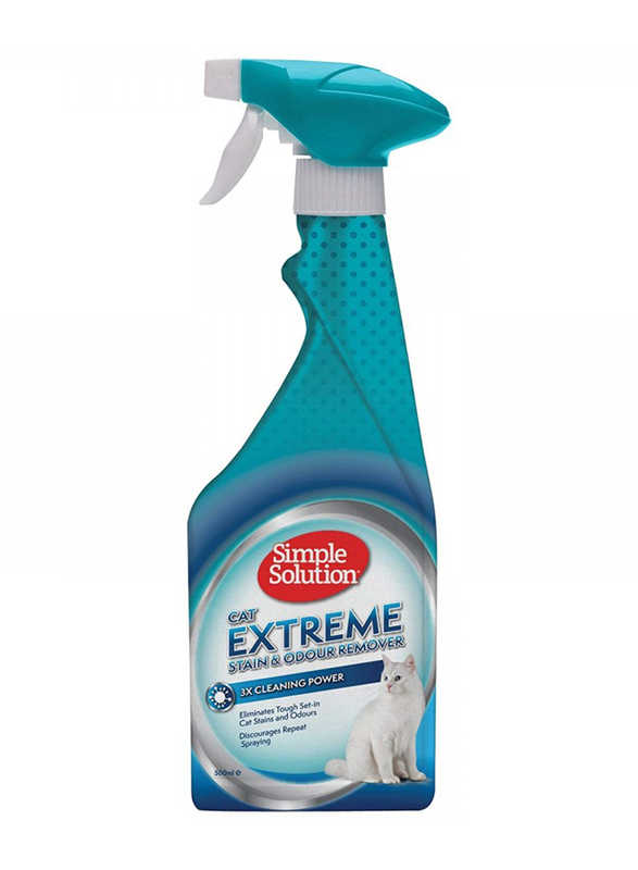 Simple Solution Extreme Stain & Odour Remover for Cat, 500ml, Blue