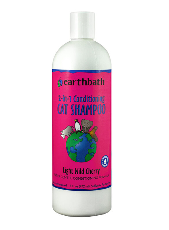 

Earth Bath 2-in-1 Extra Gentle Conditioning Cat Shampoo in Light Wild Cherry, 472ml, Pink