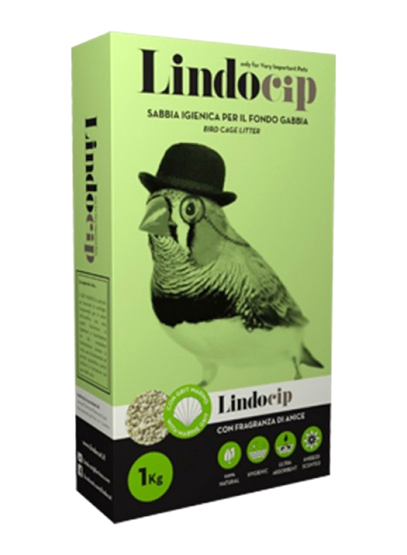 LindoCip Bird Sand and Grit, 1 Kg, White