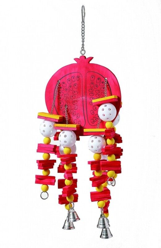 

Coollapet Bird Toy Pomegranate - Red - L