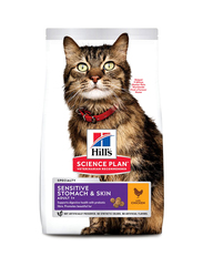 Hill's Science Plan Sensitive Stomach & Skin Chicken Flavour Dry Cat Food, 1.5kg