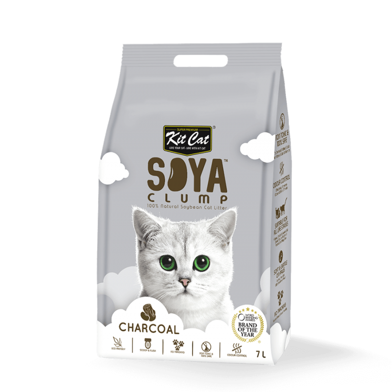 

KitCat SOYA Cat Litter - Clumping - Charcoal - 7L
