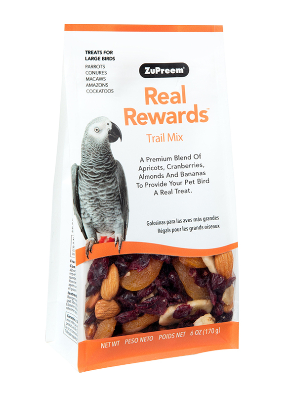 Zupreem Real Rewards Trail Mix Dry Bird Food, Large, 170g