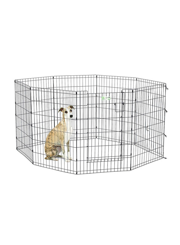 

MidWest Exercise Pen + Care Fence, Inter Medium, 36-92cm, Black