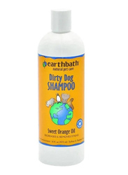 Earth Bath Dirty Dog Shampoo for Degreasing & Removing Stains with Sweet Orange Oil, 472ml, Orange