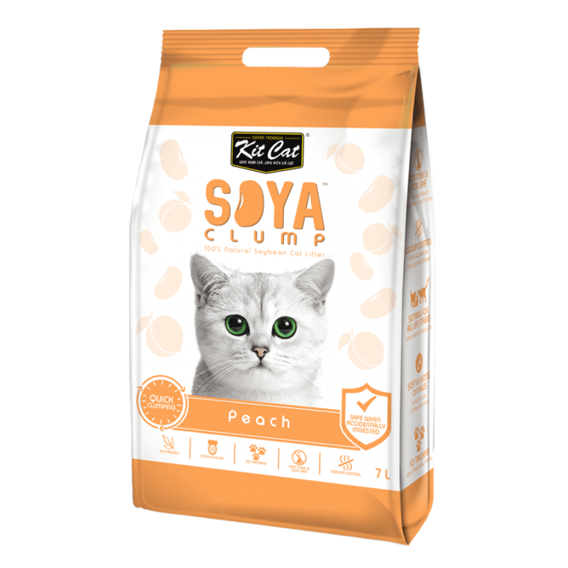 

KitCat SOYA Cat Litter - Clumping - Peach - 7L