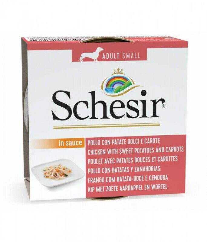 

Schesir Dog - Chicken with Potatoes & Carrots - Can - BOX - 14*85g