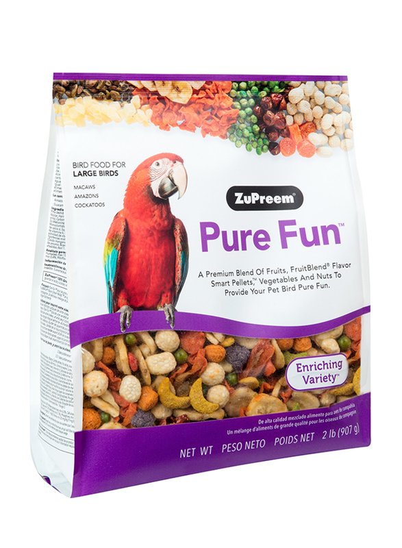 Zupreem Pure Fun Large Dry Birds Food, 907g