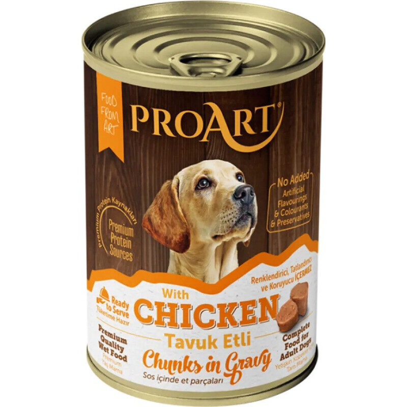 

ProArt Dog Food - Chicken - Gravy - Can - BOX - 24*400g