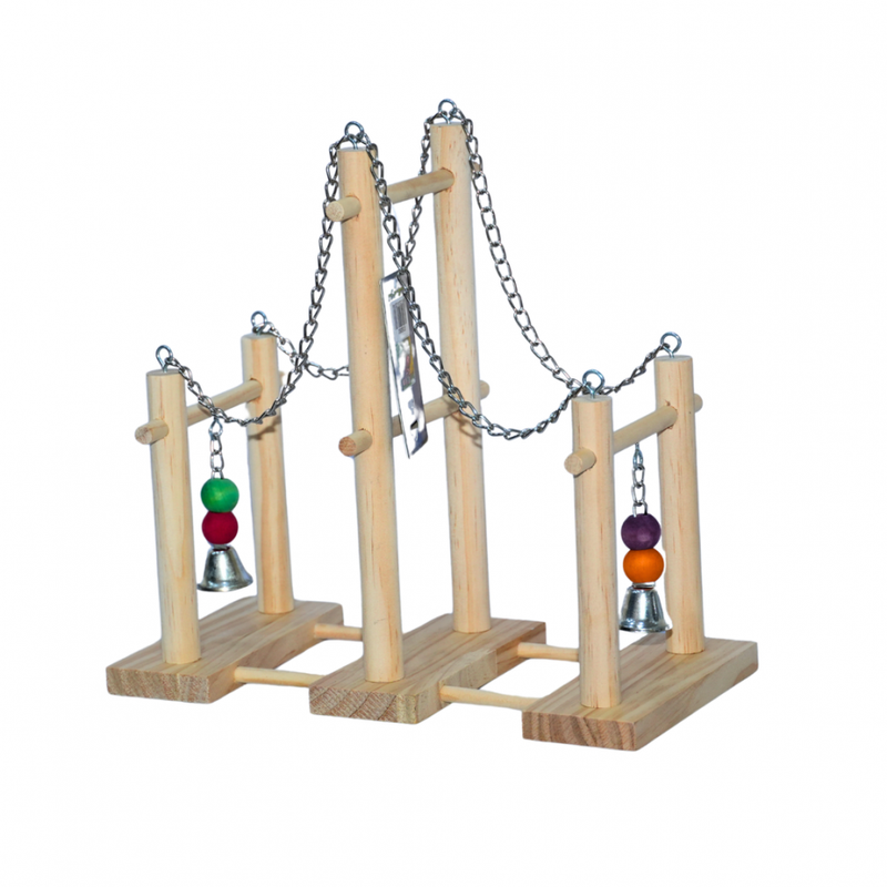 

VanPet Bird Toy Bridge with Bell & Chain - Cream - 30*28cm - L