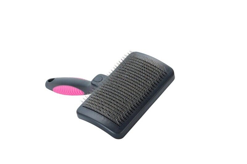 

KRUUSE BUSTER Self-cleaning slicker - Hard - Black-Pink - M