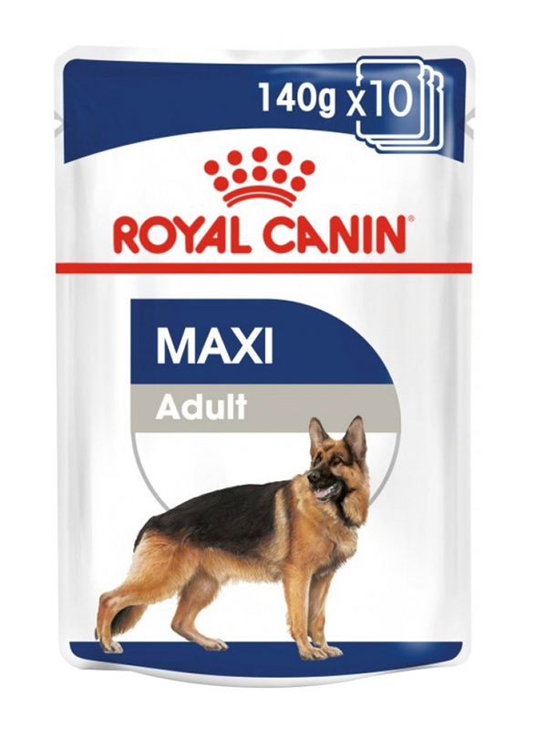 Royal Canin Maxi Adult Dog Wet Food Box, 10 x 140g