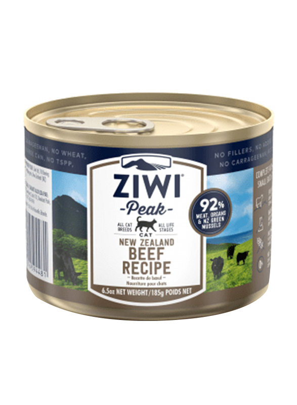 Ziwi Peak Beef Recipe Can Dry Cat Food, 185g