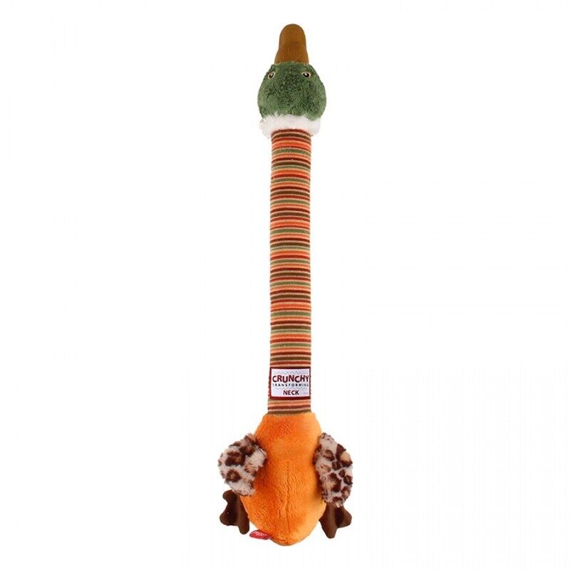 

GiGwi Crunchy Neck Duck with Bone & Squeaker - Orange - S