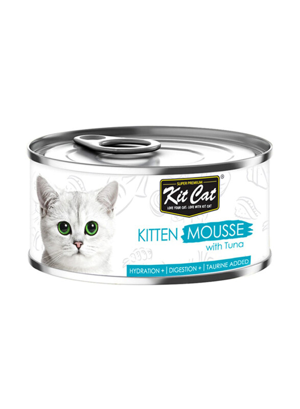 

KitCat Kitten Mousse Tuna Can Cat Wet Food, 24 x 80g