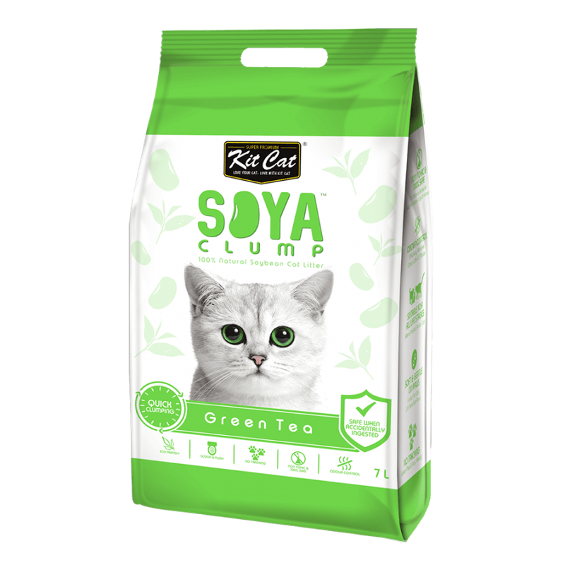 

KitCat SOYA Cat Litter - Clumping - Green Tea - 7L
