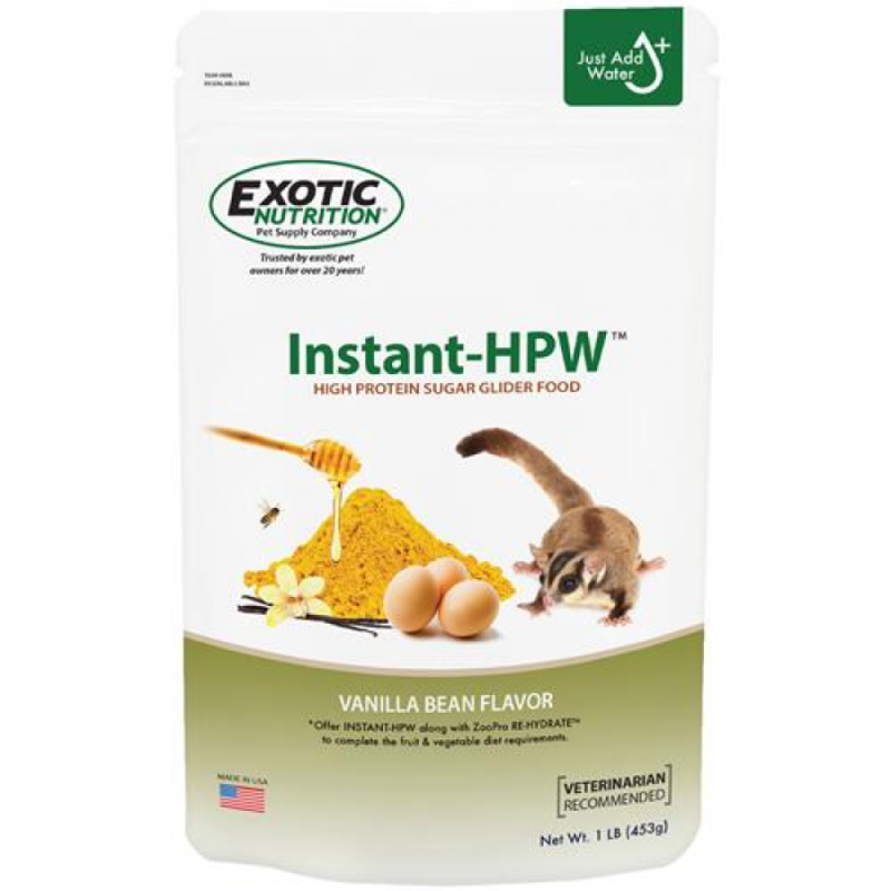 

Exotic Nutrition Sugar Glider Instant HPW - Original Vanilla Bean - 453g