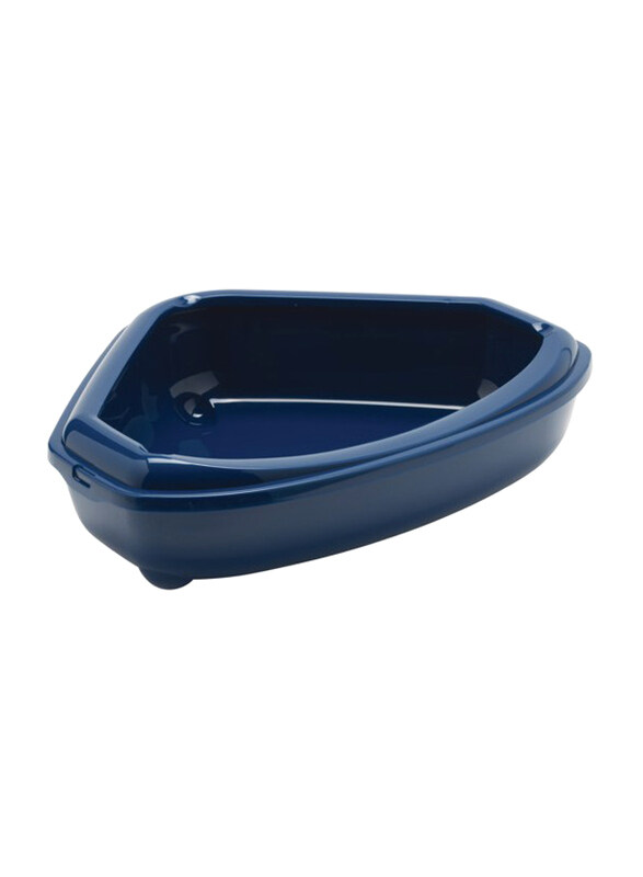 

Moderna Corner Cat Litter Box, Medium, Dark Blue