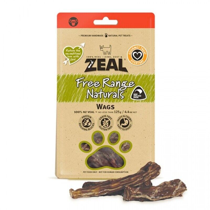 

ZEAL Veal Meat & Tondons Wags - 125g