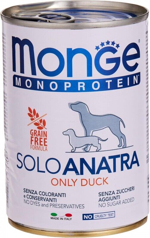 

Monge Monoprotein Dog - Duck - Can - BOX - 24*400g