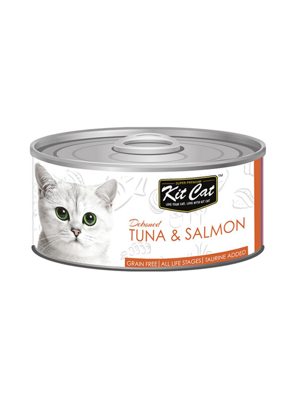 

KitCat Tuna & Salmon Can Cat Wet Food, 24 x 80g