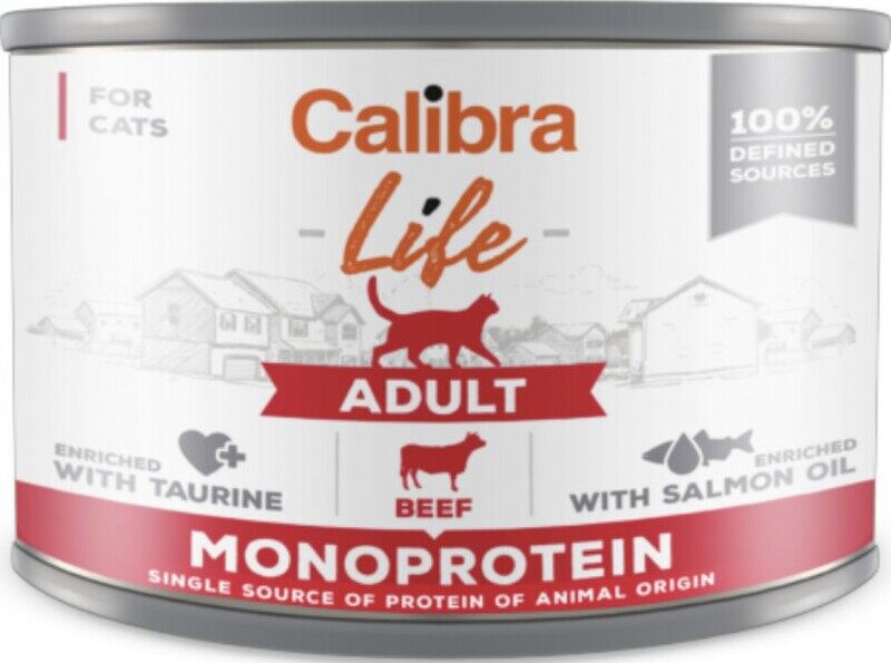 

Calibra Monoprotein Adult Cat - Beef - Can - BOX - 6*200g