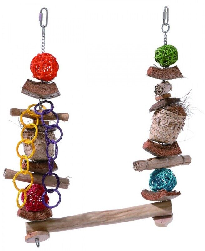 

Coollapet Bird Toy Chewie Swing - Colorful - M